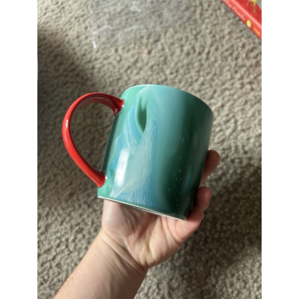 Starbucks 2024 Holiday Green Blue Marbled Coffee Cup Mug 11 Oz - Picture 5 of 5